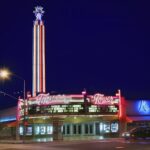 he historic Tower Theater in Fresno, CA, near Park View RV Park.